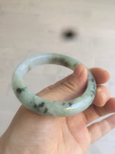 Load image into Gallery viewer, 54.5mm 100% natural certified green/purple jadeite jade bangle AM39-3535
