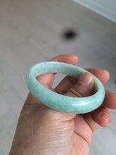 Load image into Gallery viewer, 52.4mm Certified 100% natural Type A light green oval jadeite jade bangle Y120-2491
