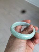 Load image into Gallery viewer, 52.4mm Certified 100% natural Type A light green oval jadeite jade bangle Y120-2491
