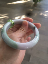 Load image into Gallery viewer, 57.4mm certified Type A 100% Natural green/purple Jadeite Jade bangle AE6-6198
