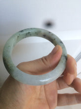 Load image into Gallery viewer, 54.5mm 100% natural certified green/purple jadeite jade bangle AM39-3535
