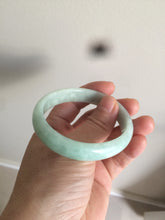 Load image into Gallery viewer, 52.4mm Certified 100% natural Type A light green oval jadeite jade bangle Y120-2491
