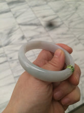 Load image into Gallery viewer, 51.5mm Certified Type A 100% Natural light green/yellow jadeite jade bangle A58-2868
