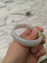 Load image into Gallery viewer, 51.5mm Certified Type A 100% Natural light green/yellow jadeite jade bangle A58-2868
