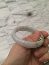 Load image into Gallery viewer, 51.5mm Certified Type A 100% Natural light green/yellow jadeite jade bangle A58-2868
