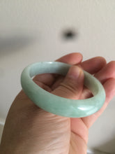 Load image into Gallery viewer, 52.4mm Certified 100% natural Type A light green oval jadeite jade bangle Y120-2491
