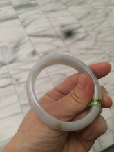 Load image into Gallery viewer, 51.5mm Certified Type A 100% Natural light green/yellow jadeite jade bangle A58-2868
