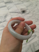 Load image into Gallery viewer, 51.5mm Certified Type A 100% Natural light green/yellow jadeite jade bangle A58-2868
