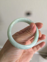 Load image into Gallery viewer, 52.4mm Certified 100% natural Type A light green oval jadeite jade bangle Y120-2491
