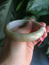 Load image into Gallery viewer, 58.5mm Certified 100% natural Type A green/brown/purple jadeite jade bangle Q51-3369
