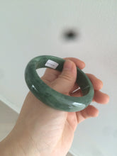 Load image into Gallery viewer, 58mm certified type A 100% Natural dark green jadeite jade bangle D93-9240
