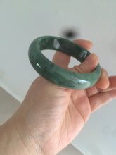 Load image into Gallery viewer, 58mm certified type A 100% Natural dark green jadeite jade bangle D93-9240
