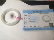 Load image into Gallery viewer, 55.9mm 100% natural Type A green/white/yellow jadeite jade bangle AF74-6211
