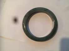 Load image into Gallery viewer, 55mm certified type A 100% Natural watery dark green Jadeite Jade bangle AT27-9779
