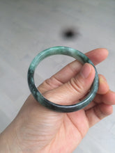 Load image into Gallery viewer, 50.2mm Certified Type A 100% Natural sunny green/dark green Jadeite Jade bangle D45-0105
