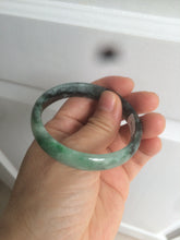 Load image into Gallery viewer, 50.2mm Certified Type A 100% Natural sunny green/dark green Jadeite Jade bangle D45-0105
