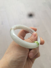 Load image into Gallery viewer, 56mm certified type A 100% Natural light green/white/brown Jadeite Jade bangle R89-0275
