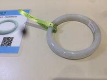 Load image into Gallery viewer, 56mm certified type A 100% Natural light green/white/brown Jadeite Jade bangle R89-0275
