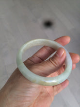 Load image into Gallery viewer, 55.3mm certified Type A 100% Natural green/yellow Jadeite Jade bangle Y114-0412
