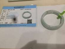 Load image into Gallery viewer, 50.5mm Certified Type A 100% Natural light green Jadeite Jade bangle AB46-0784
