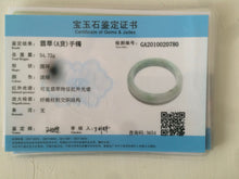 Load image into Gallery viewer, 56.4mm Certified Jadeite Jade bangle Type A 100% Natural icy green W25-0780
