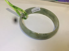 Load image into Gallery viewer, 52.5mm certified Type A 100% Natural green/brown thin Jadeite Jade bangle Q64-3805
