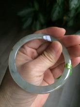 Load image into Gallery viewer, Certified Type A 100% Natural icy green/white/yellow super thin Jadeite bangle group AC25
