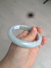 Load image into Gallery viewer, 57mm Certificated Type A 100% Natural green/white oval  jadeite jade bangle D89-7164
