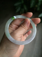 Load image into Gallery viewer, Certified Type A 100% Natural icy green/white/yellow super thin Jadeite bangle group AC25
