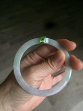 Load image into Gallery viewer, Certified Type A 100% Natural icy green/white/yellow super thin Jadeite bangle group AC25
