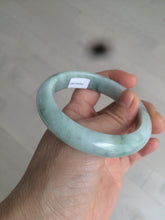 Load image into Gallery viewer, 56.6mm Certified type A 100% Natural sunny green purple Jadeite Jade bangle N95-0465
