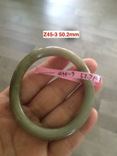 Load image into Gallery viewer, 48-53 mm Type A 100% Natural light green Jadeite Jade bangle group girl/small adult hand Z45
