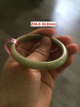 Load image into Gallery viewer, 48-53 mm Type A 100% Natural light green Jadeite Jade bangle group girl/small adult hand Z45
