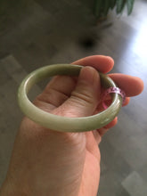 Load image into Gallery viewer, 48-53 mm Type A 100% Natural light green Jadeite Jade bangle group girl/small adult hand Z45
