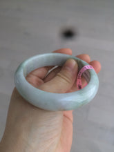 Load image into Gallery viewer, 57.8mm 100% natural certified light green/purple jadeite jade bangle X54-5927
