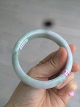 Load image into Gallery viewer, 57.8mm 100% natural certified light green/purple jadeite jade bangle X54-5927
