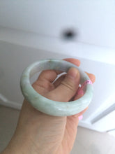 Load image into Gallery viewer, 57.8mm 100% natural certified light green/purple jadeite jade bangle X54-5927
