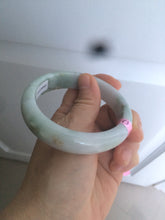 Load image into Gallery viewer, 57.8mm 100% natural certified light green/purple jadeite jade bangle X54-5927
