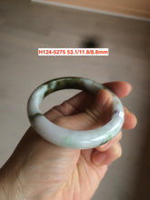 Load image into Gallery viewer, Sale! 49-54mm certified Type A 100% Natural dark green/white/black Jadeite Jade bangle with defects group GC30
