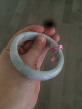 Load image into Gallery viewer, 57.8mm 100% natural certified light green/purple jadeite jade bangle X54-5927
