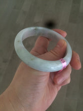 Load image into Gallery viewer, 57.8mm 100% natural certified light green/purple jadeite jade bangle X54-5927
