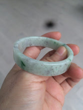 Load image into Gallery viewer, 50.5mm Certified type A 100% Natural sunny green/purple Jadeite Jade bangle L102-7278
