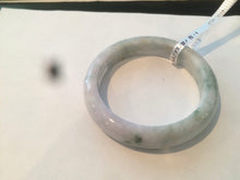Load image into Gallery viewer, 56mm certificated Type A 100% Natural light green/purple Jadeite Jade bangle L126-9559
