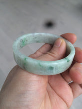 Load image into Gallery viewer, 50.5mm Certified type A 100% Natural sunny green/purple Jadeite Jade bangle L102-7278
