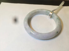 Load image into Gallery viewer, 56mm certificated Type A 100% Natural light green/purple Jadeite Jade bangle L126-9559
