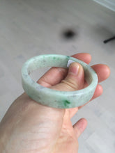 Load image into Gallery viewer, 50.5mm Certified type A 100% Natural sunny green/purple Jadeite Jade bangle L102-7278
