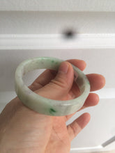 Load image into Gallery viewer, 50.5mm Certified type A 100% Natural sunny green/purple Jadeite Jade bangle L102-7278
