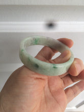 Load image into Gallery viewer, 50.5mm Certified type A 100% Natural sunny green/purple Jadeite Jade bangle L102-7278
