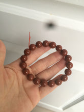 Load image into Gallery viewer, 10-11.9mm 100% natural red agate bracelet CB33
