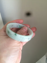 Load image into Gallery viewer, 50.5mm Certified type A 100% Natural sunny green/purple Jadeite Jade bangle L102-7278
